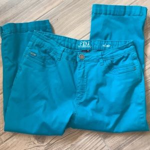 Blue capris from FDJ  Olivia style size 12